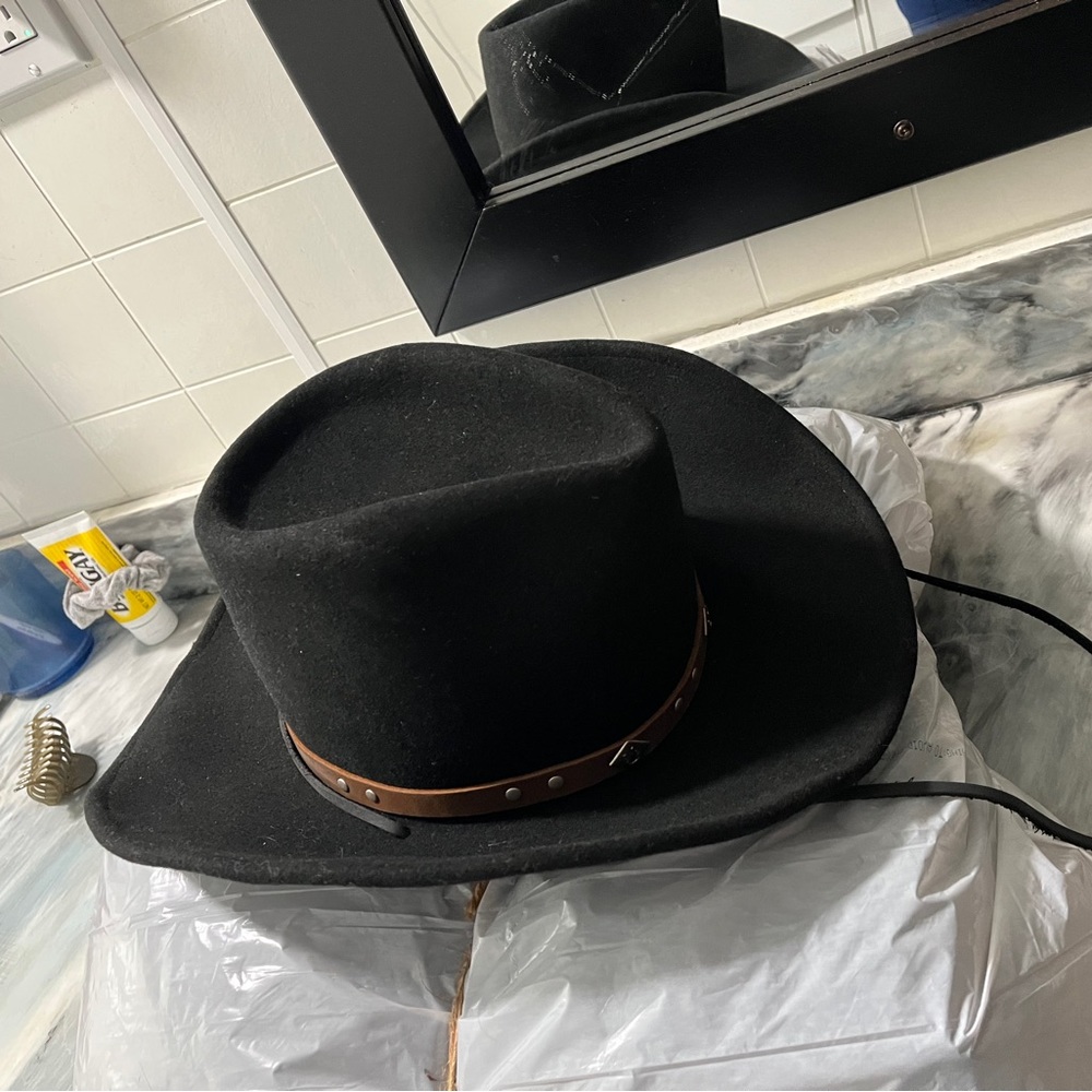 cowboy esque hat!